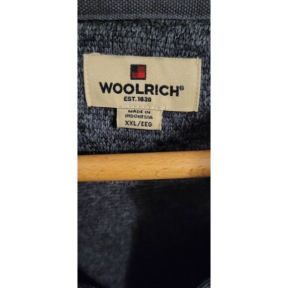 Woolrich Sweater Men's XXL Gray Pullover 1/4 Zipper Model: HMQ00385 Pre-owned - Picture 5 of 7